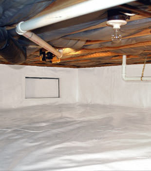 A complete crawl space repair system in Goderich