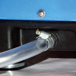 A self-draining crawl space dehumidifier connected to a sump pump system in Aylmer