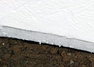 Insulation installed on a crawl space floor in Kincardine