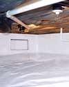 a sealed crawl space installation in Aylmer