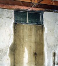Flooding through basement windows in a Arthur home.